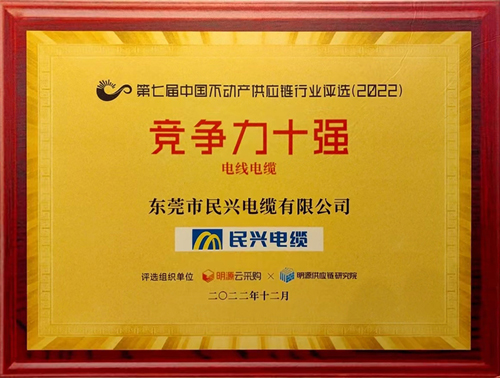 莞企DB电竞
荣登2022年中国不动产供应链行业竞争力十强